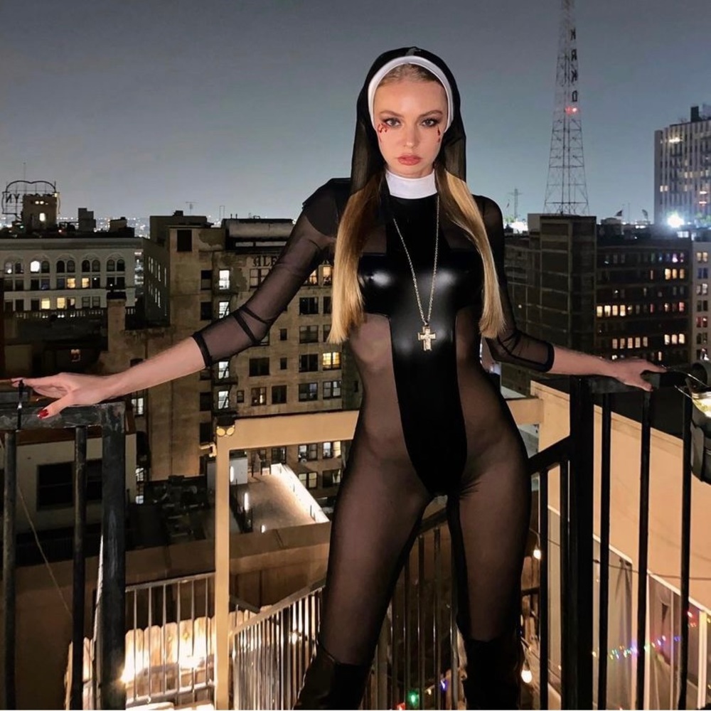 Sexy nun catsuit